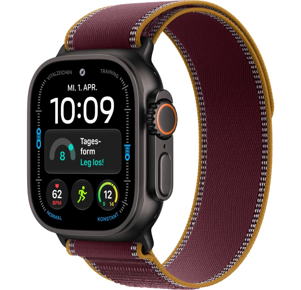 Burgund Apple Ultra 4 GPS + Cellular, Titangehäuse, Trail Loop M/L, 49 mm.1