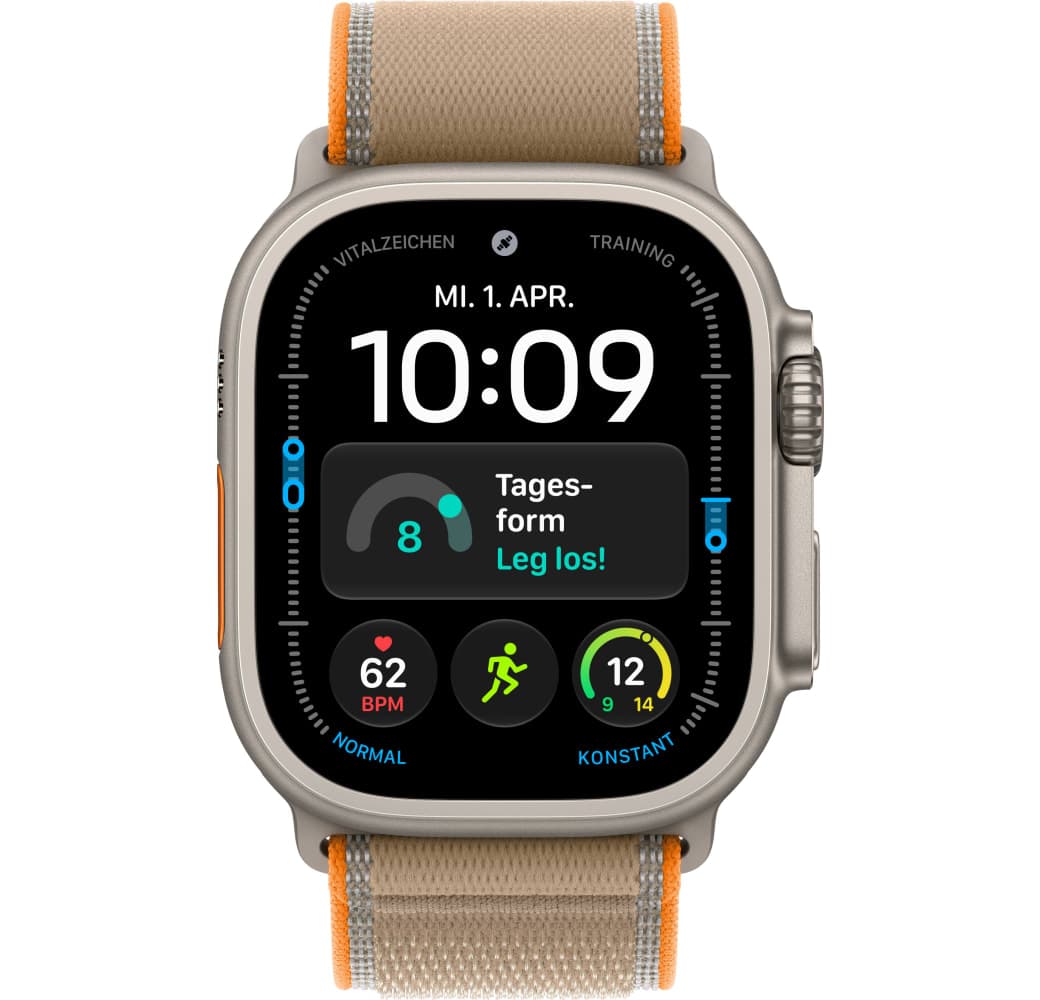 Sand Apple Ultra 4 GPS + Cellular, Titangehäuse, Trail Loop M/L, 49 mm.2