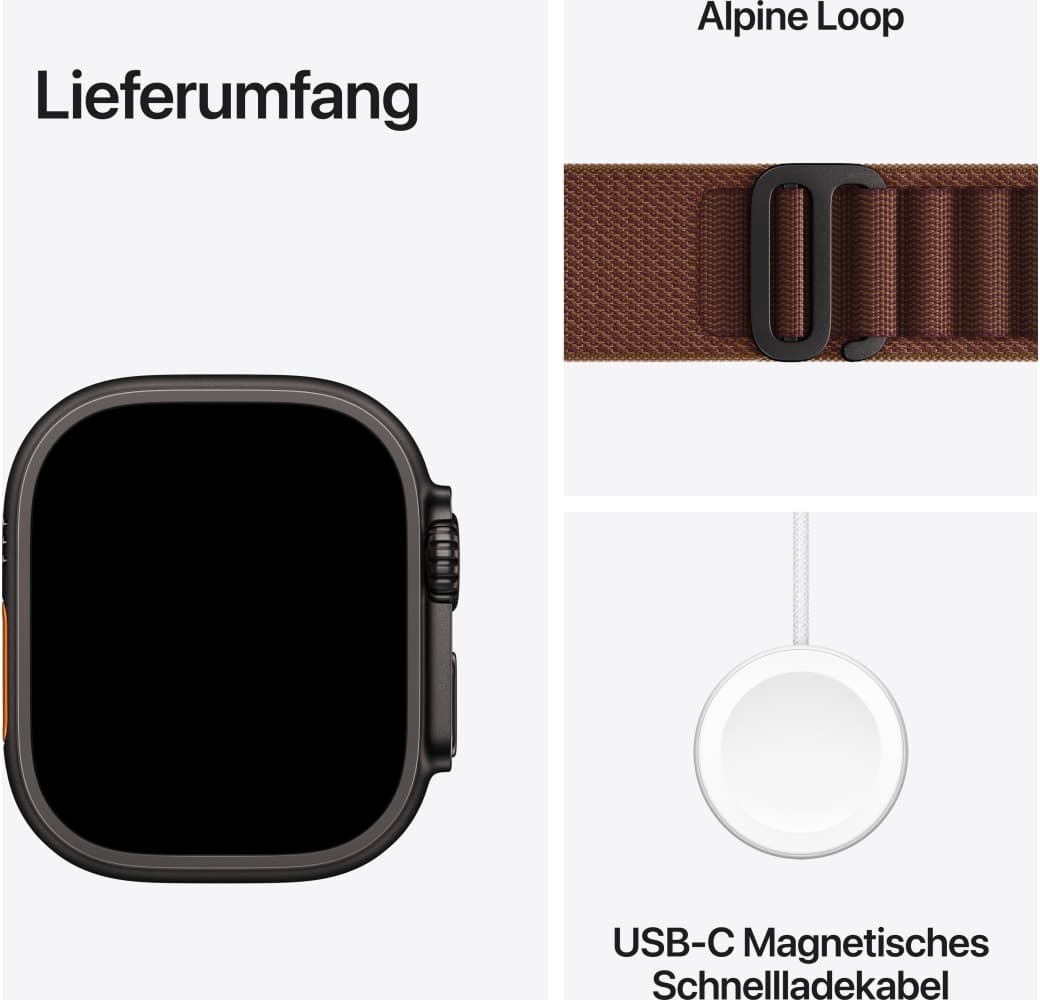 Burgund Apple Ultra 4 GPS + Cellular, Titangehäuse, Alpine Loop L, 49 mm.3