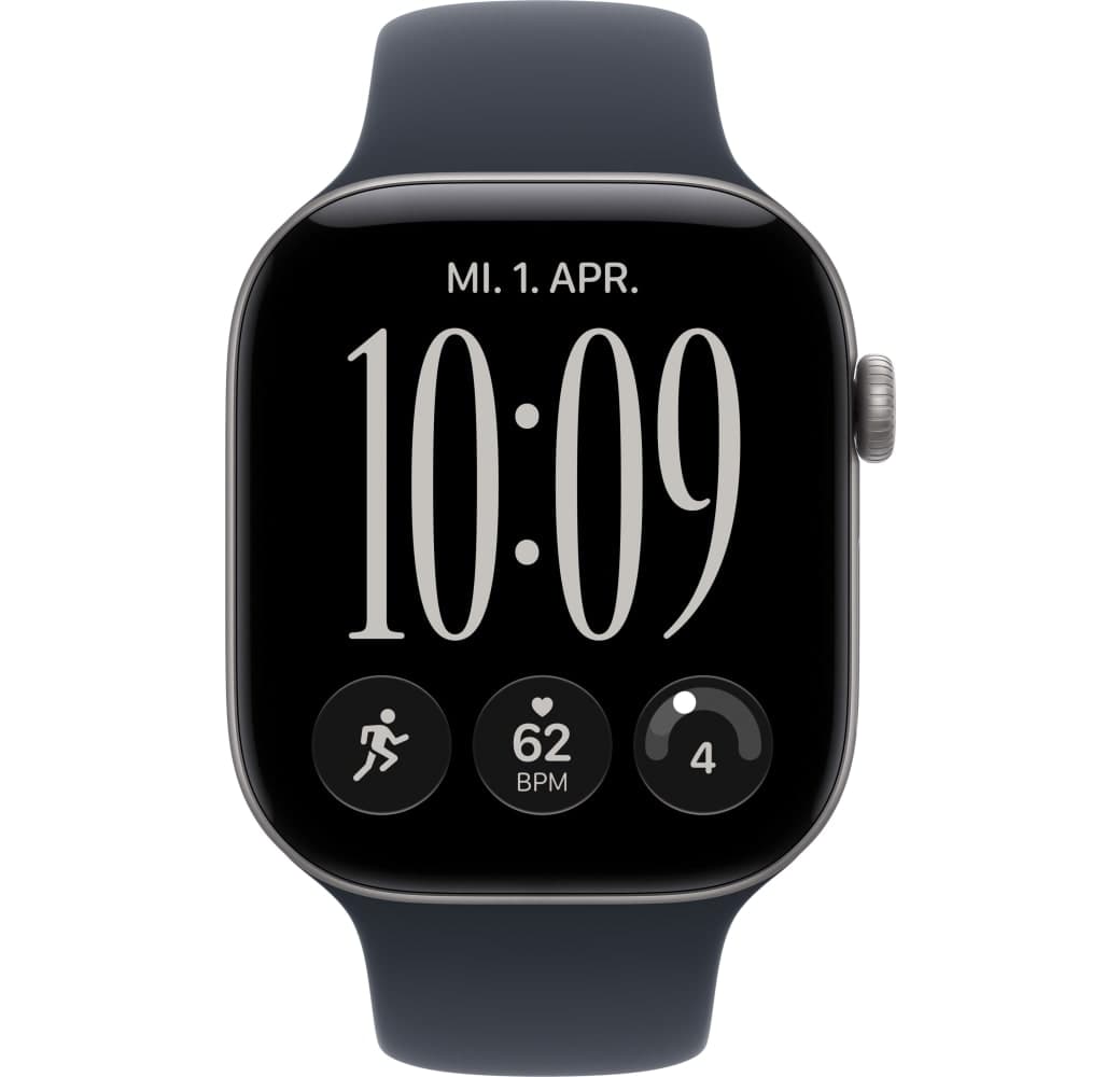 Marineblau Apple Series 12 GPS + Cellular, Aluminiumgehäuse, Sportarmband S/M, 46 mm.2
