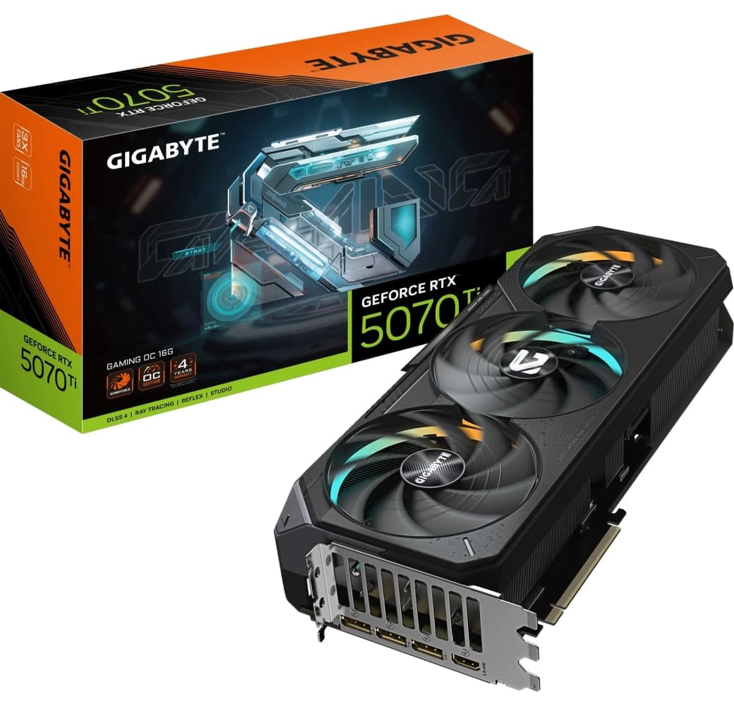 Schwarz Gigabyte GeForce RTX 5070 Ti GAMING OC 16G Grafikkarte.1