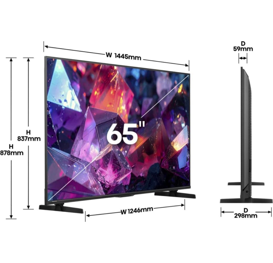 Schwarz Hisense 65E7S PRO - TV 65" QLED 4K.2