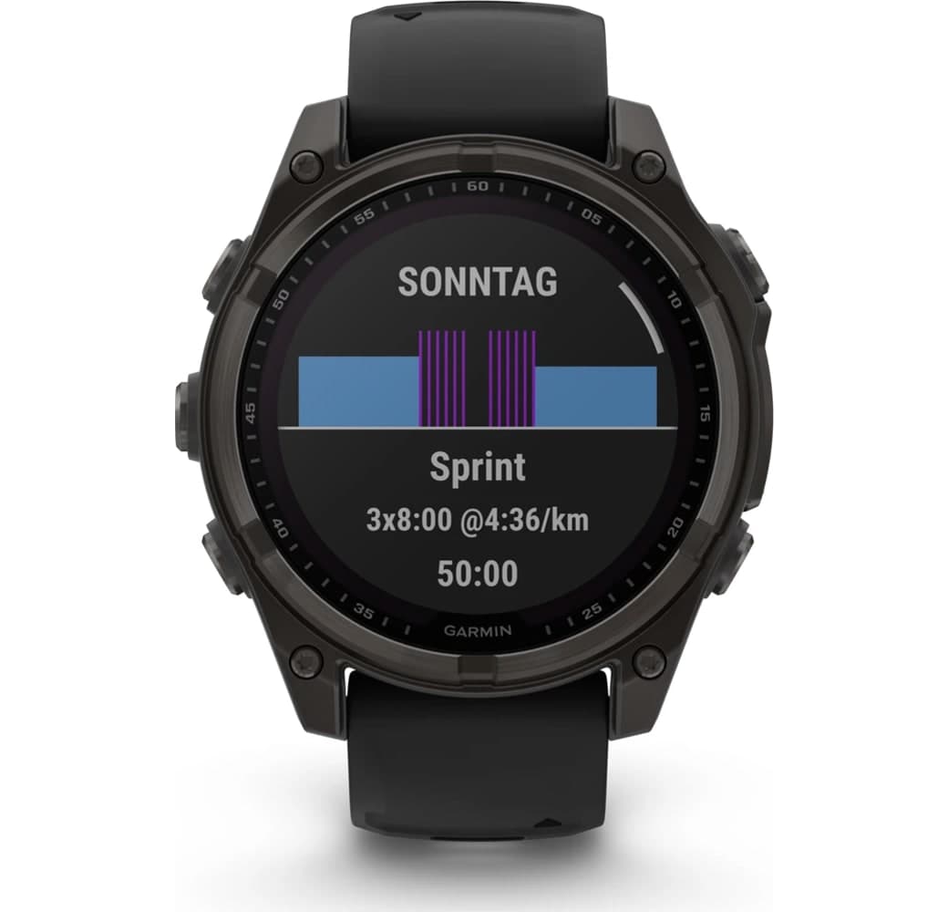 Graphit Garmin Fēnix® 8 Solar Smartwatch, Titangehäuse, 47 mm.4