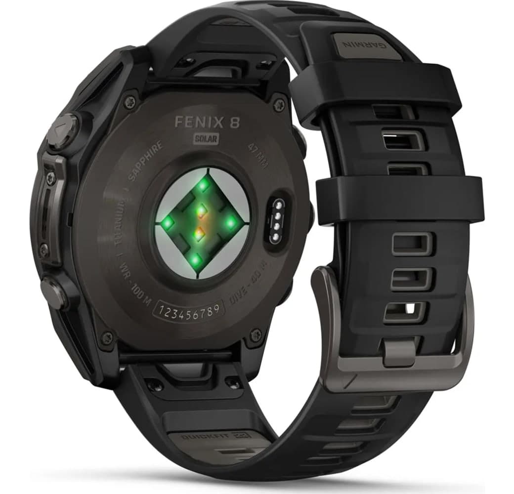 Graphit Garmin Fēnix® 8 Solar Smartwatch, Titangehäuse, 47 mm.7