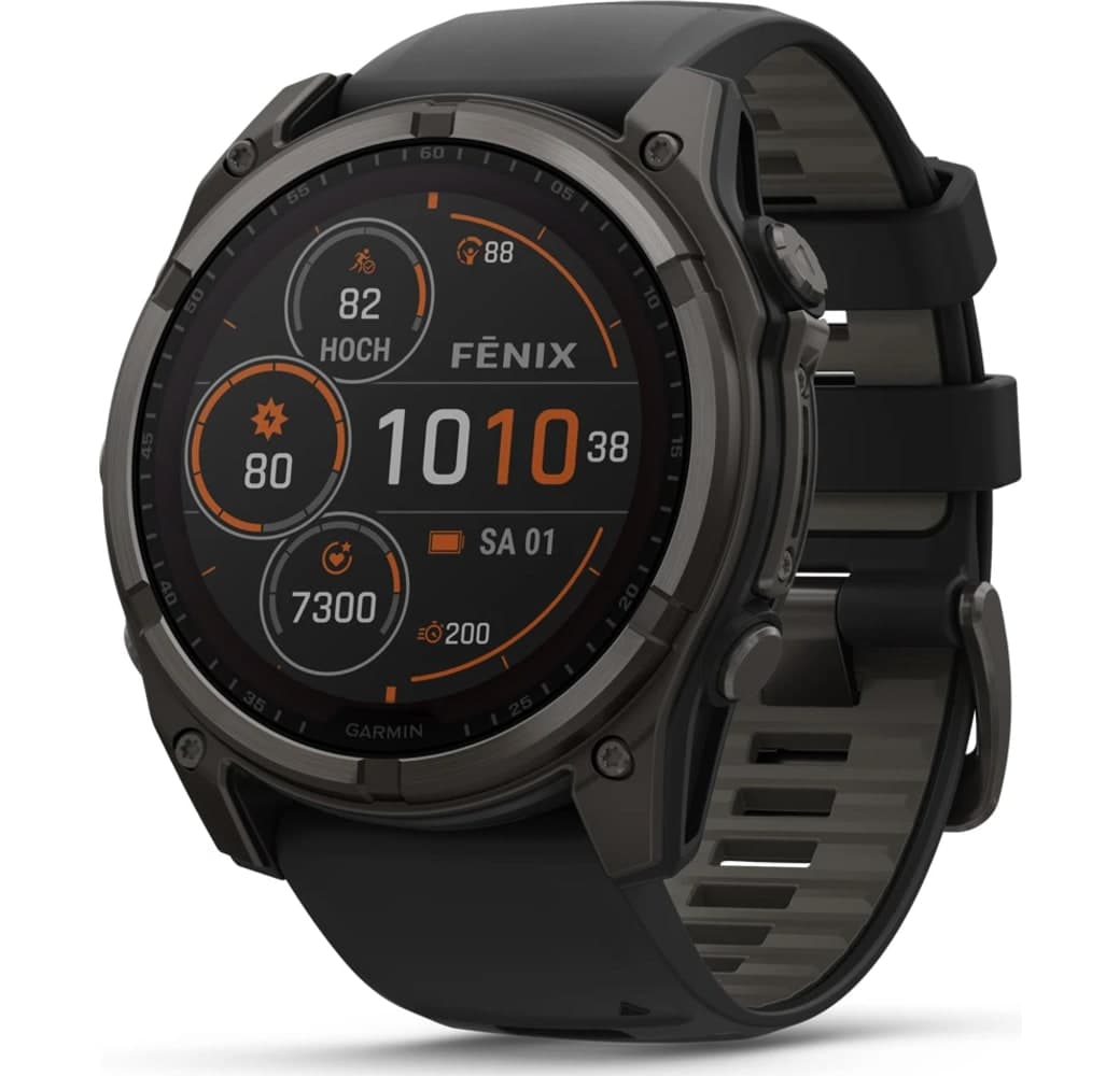 Graphit Garmin Fēnix® 8 Solar Smartwatch, Titangehäuse, 51 mm.1