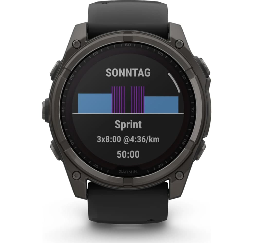 Graphit Garmin Fēnix® 8 Solar Smartwatch, Titangehäuse, 51 mm.3