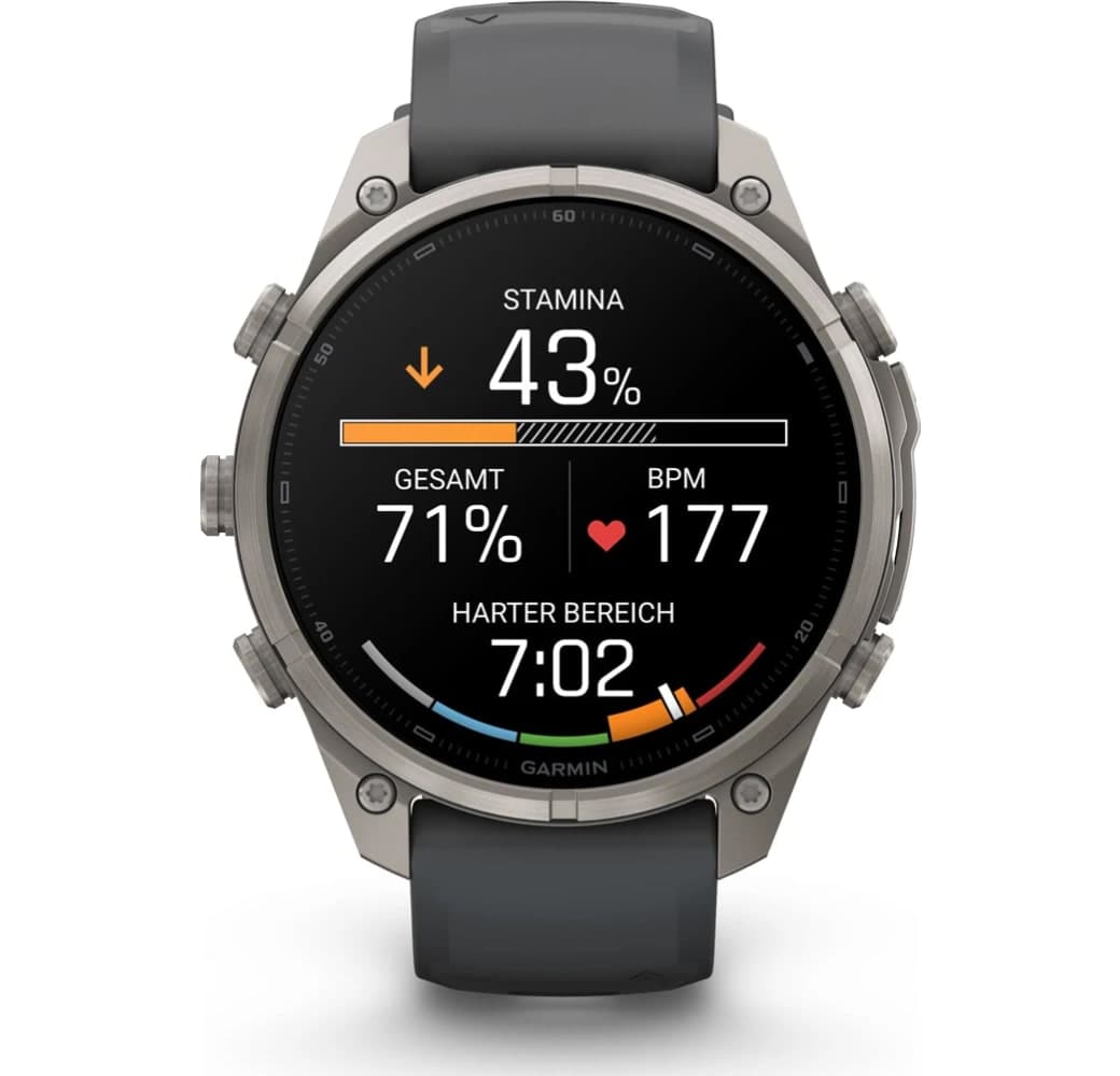 Graphit Garmin Fenix 9 Pro InReach (LTE) Smartwatch, Titangehäuse, 47 mm.4