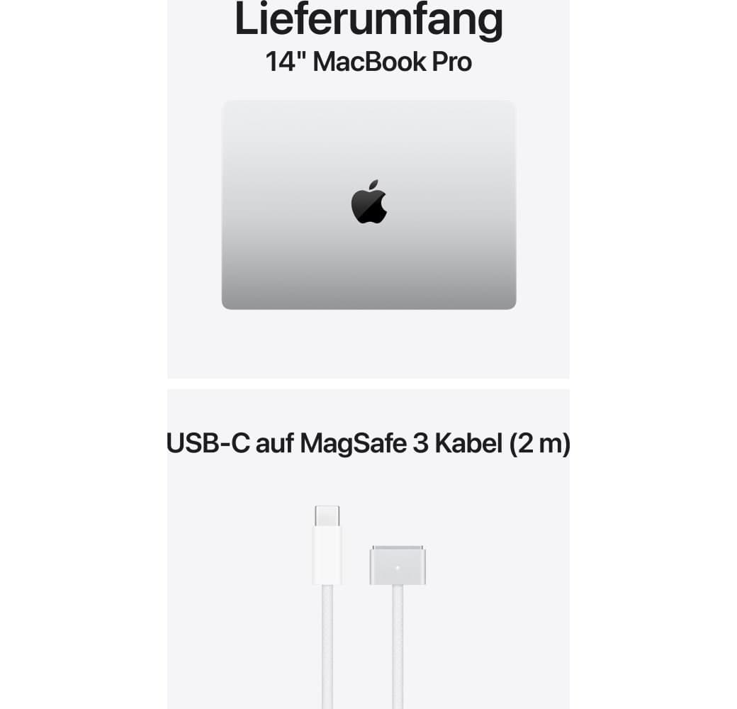 Silber Apple MacBook Pro 14‘‘ Laptop - M6 12-Core - 24 GB - 1 TB SSD - 12-Core-CPU - Deutsch (QWERTZ).5