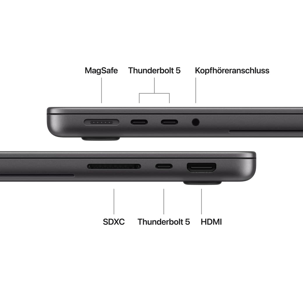 Space Black Apple MacBook Pro 14" PROLED Laptop - M5 Pro 18-Core - 48 GB - 1 TB SSD - 20-Core-CPU - Deutsch (QWERTZ).5