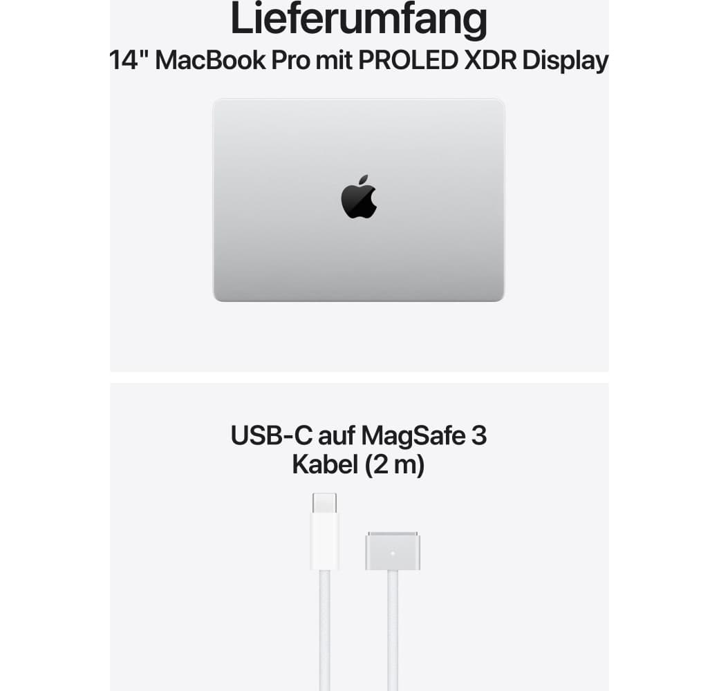 Silber Apple MacBook Pro 14" PROLED Laptop - M5 Max 18-Core - 36 GB - 2 TB SSD - 32-Core-CPU - Deutsch (QWERTZ).6