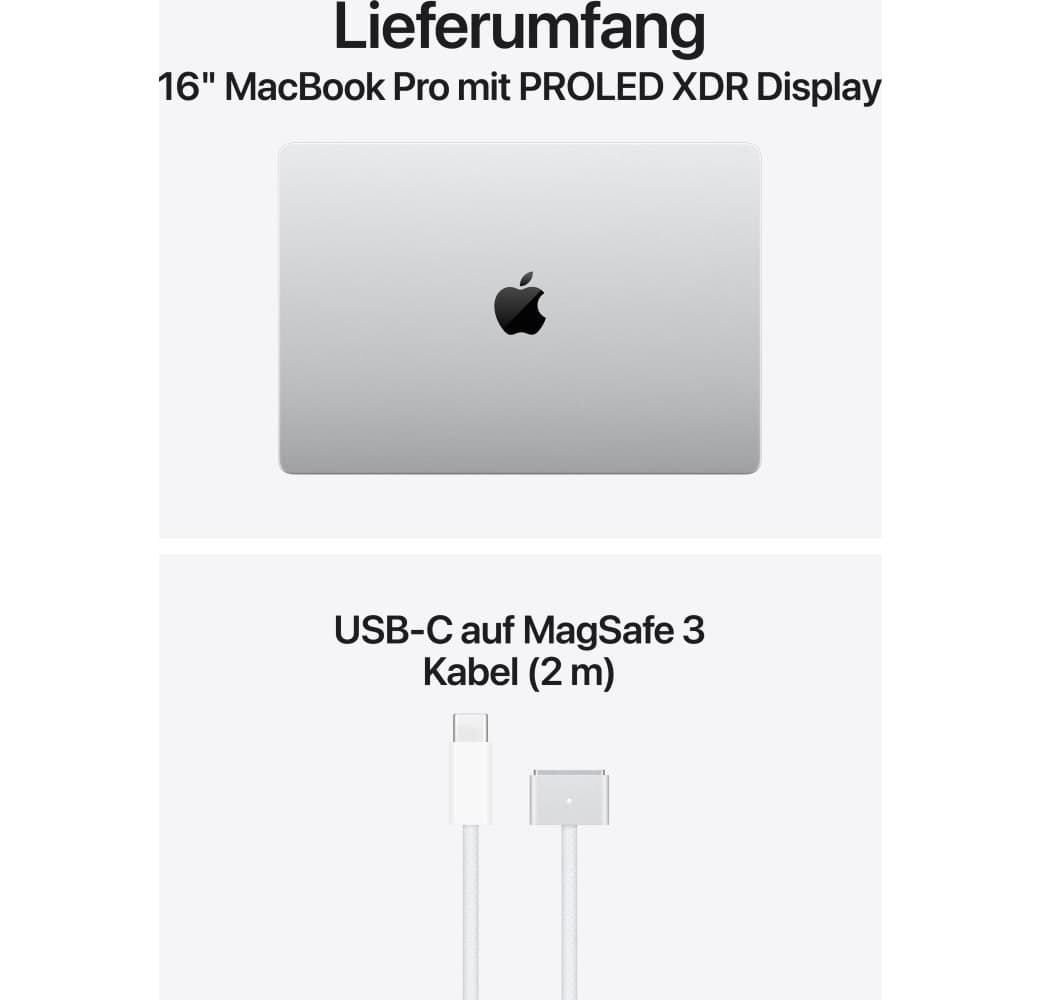 Silber Apple MacBook Pro 16" PROLED Laptop - M5 Max 18-Core - 36 GB - 2 TB SSD - 32-Core-CPU - Deutsch (QWERTZ).6